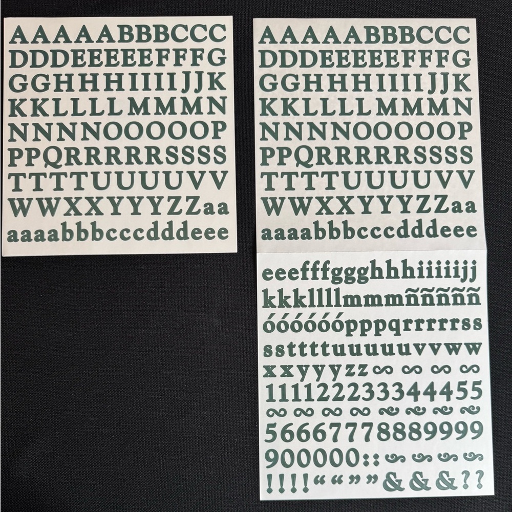 New Creative Memories Large ABC/123 Classic Letters 5 Evergreen are available - Picture 2 of 2